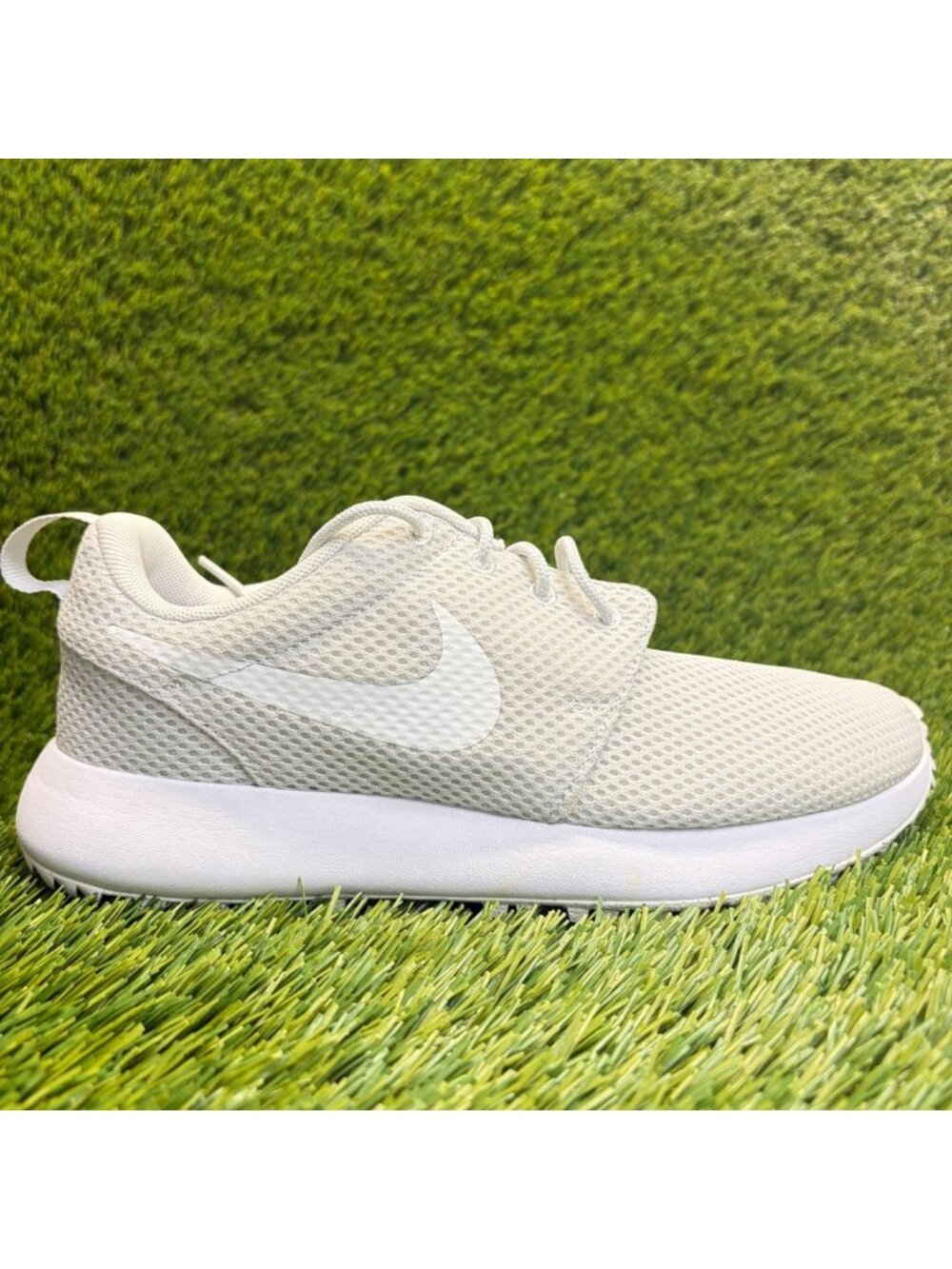 Nike Roshe G Next Nature Mens Size 6 White Gray Running Spikeless Golf Shoes